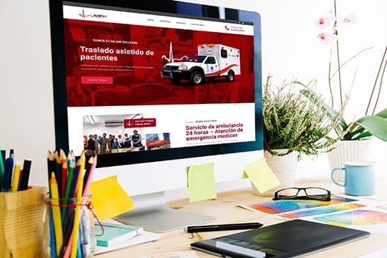 paginas web en lima, diseño de pagina informativa Ambulancias Alerta 1