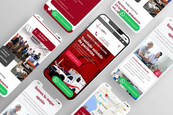 paginas web en lima, diseño web para móviles, pagina informativa Ambulancias Alerta 1
